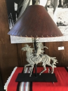 Indian on Pony Lamp
